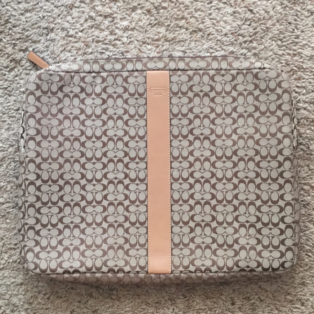 Authentic COACH laptop case